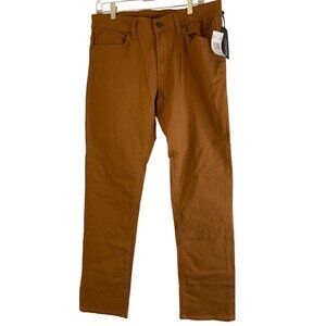 Buffalo David Bitton Mens Evan-X Slim Straight Stretch Pants W36 L30 Thrush Brow